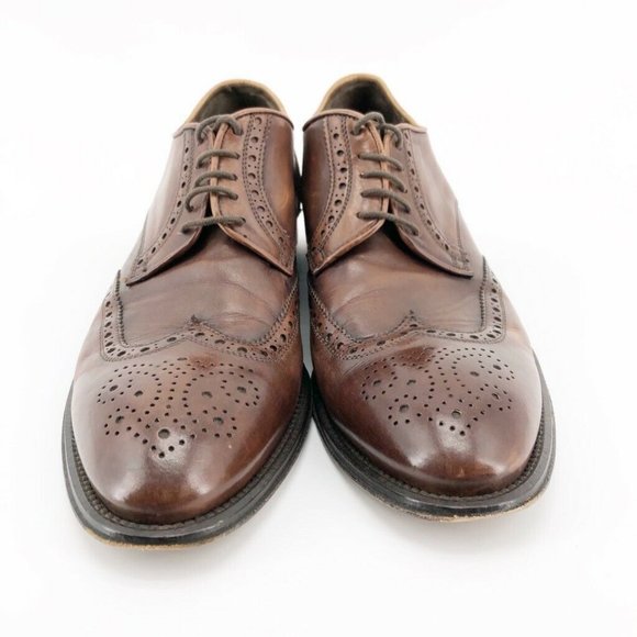 Roberto Guerrini Mens Oxfords Brown Leather 11.5 - Picture 3 of 8